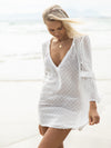 Costa Rica Caftan - White